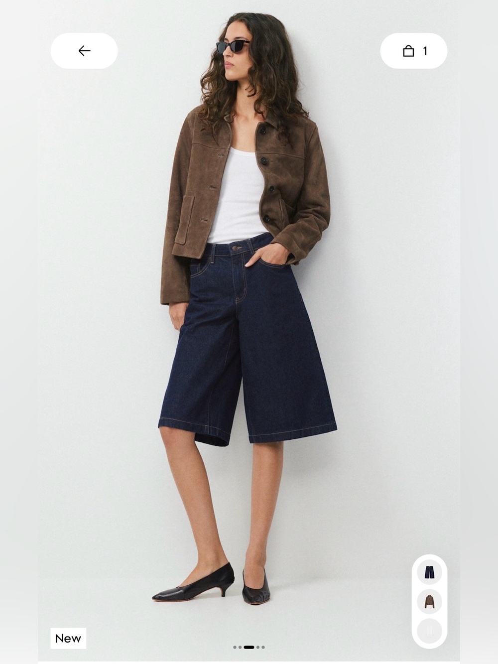 Wilfred Publicity Below-Knee Denim Short